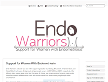 Tablet Screenshot of endowarriorssupport.com